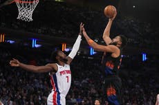 Knicks logran 1ra victoria de la temporada: 111-97 ante Pistons que estaban invictos