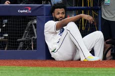 Junior Caminero se lesiona un pie pero dice que jugará el 5to juego de la Serie Mundial