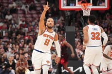 Jalen Brunson anota 38 puntos y Knicks se imponen a Bulls por 133-127
