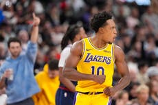 Sin Luka Doncic, Lakers aplastan a Clippers por 103-87