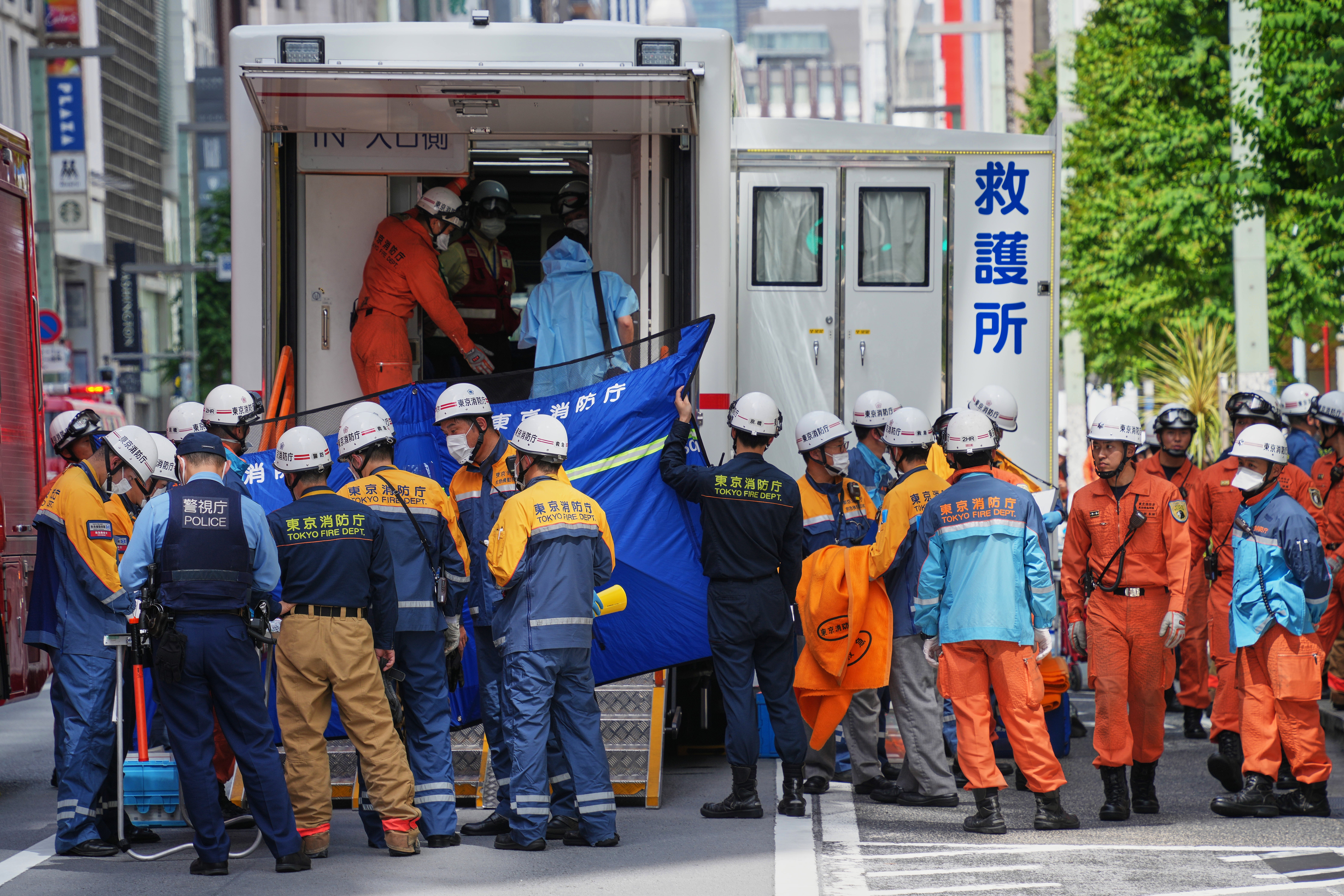 JAPÓN-GAS LACRIMÓGENO-DETENIDO