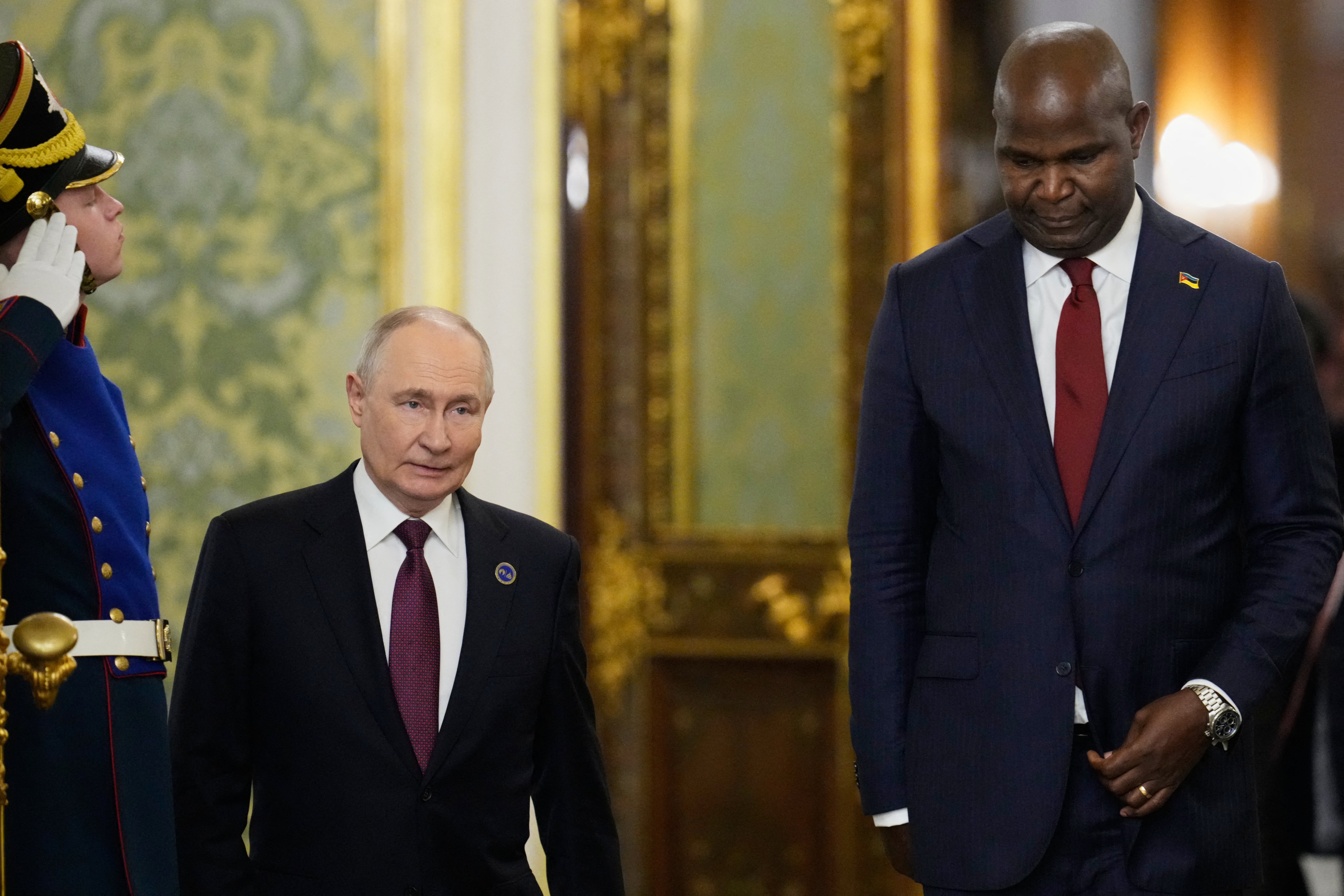 Chapo se reunió con Putin en el Gran Palacio del Kremlin, en Moscú, esta semana
