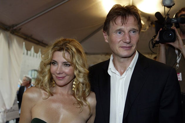 Liam Neeson con su difunta esposa Natasha Richardson