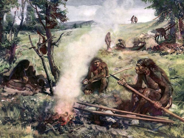 <p>Los primeros neandertales fabricaron herramientas de hueso a partir del esqueleto del elefante<a href="https://www.alamy.com/neanderthals-making-weapons-and-tools-image209609261.html?imageid=768043A7-02A1-43B3-B8D8-A5FD7BBE87A4&pn=1&searchId=8ad386dd88f3ad97eb84eb93a045133a&searchtype=0"></a></p>