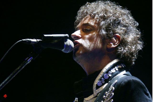 <p>Cerati in 2010: he had enjoyed a successful solo career since the break-up of Soda Stereo</p>