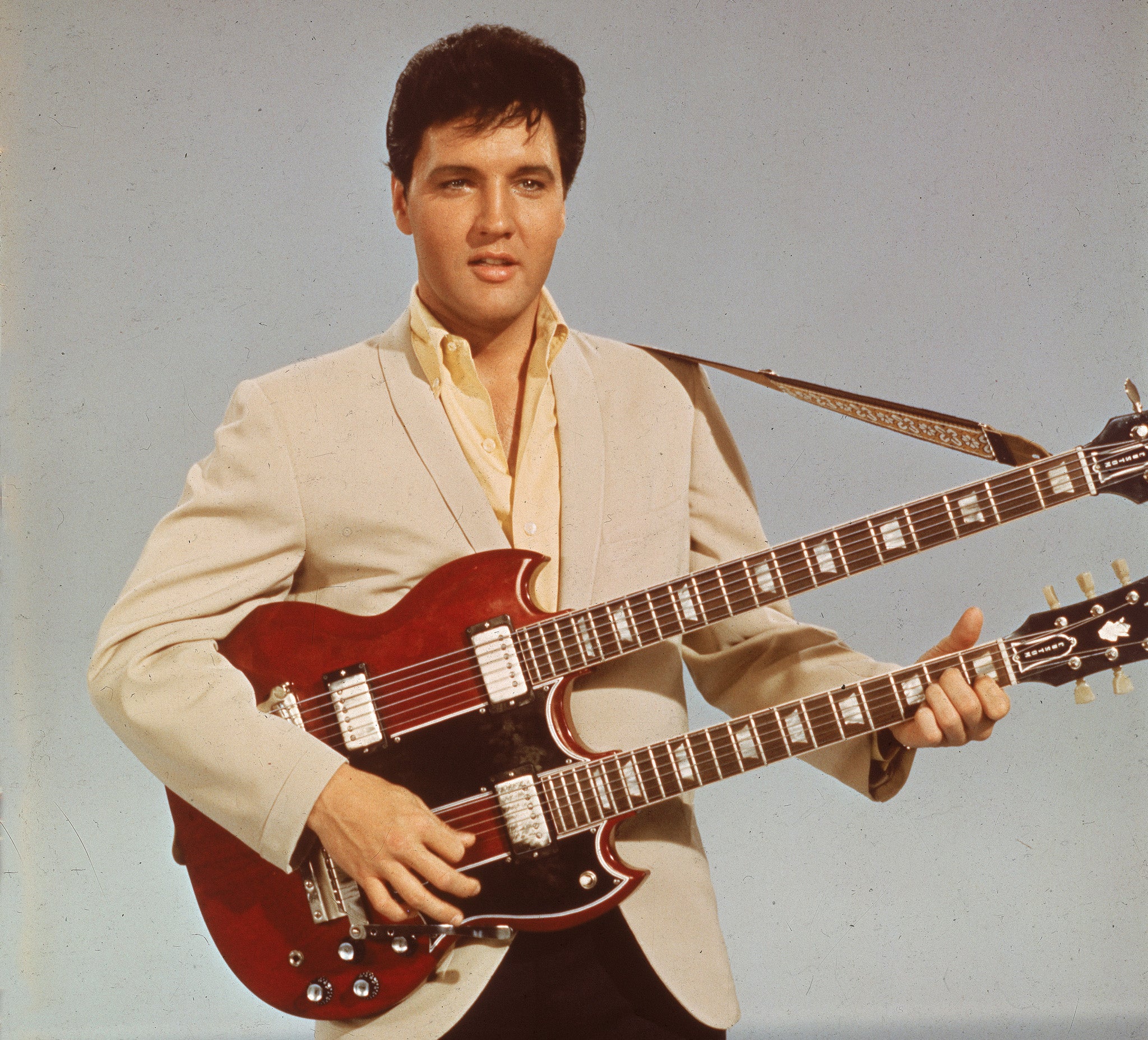 Elvis Presley fotografiado en 1955