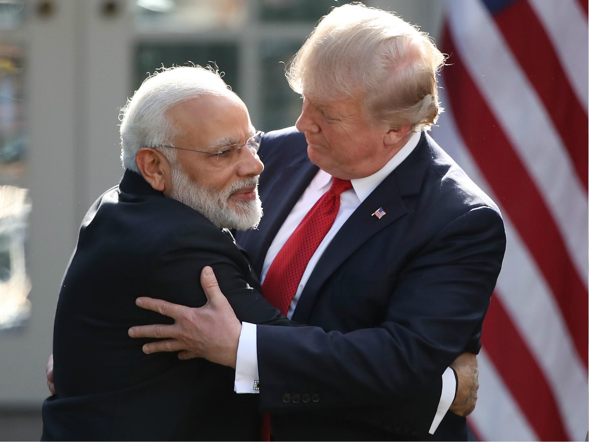 Trump ha expresado su admiración por Modi en varias ocasiones.