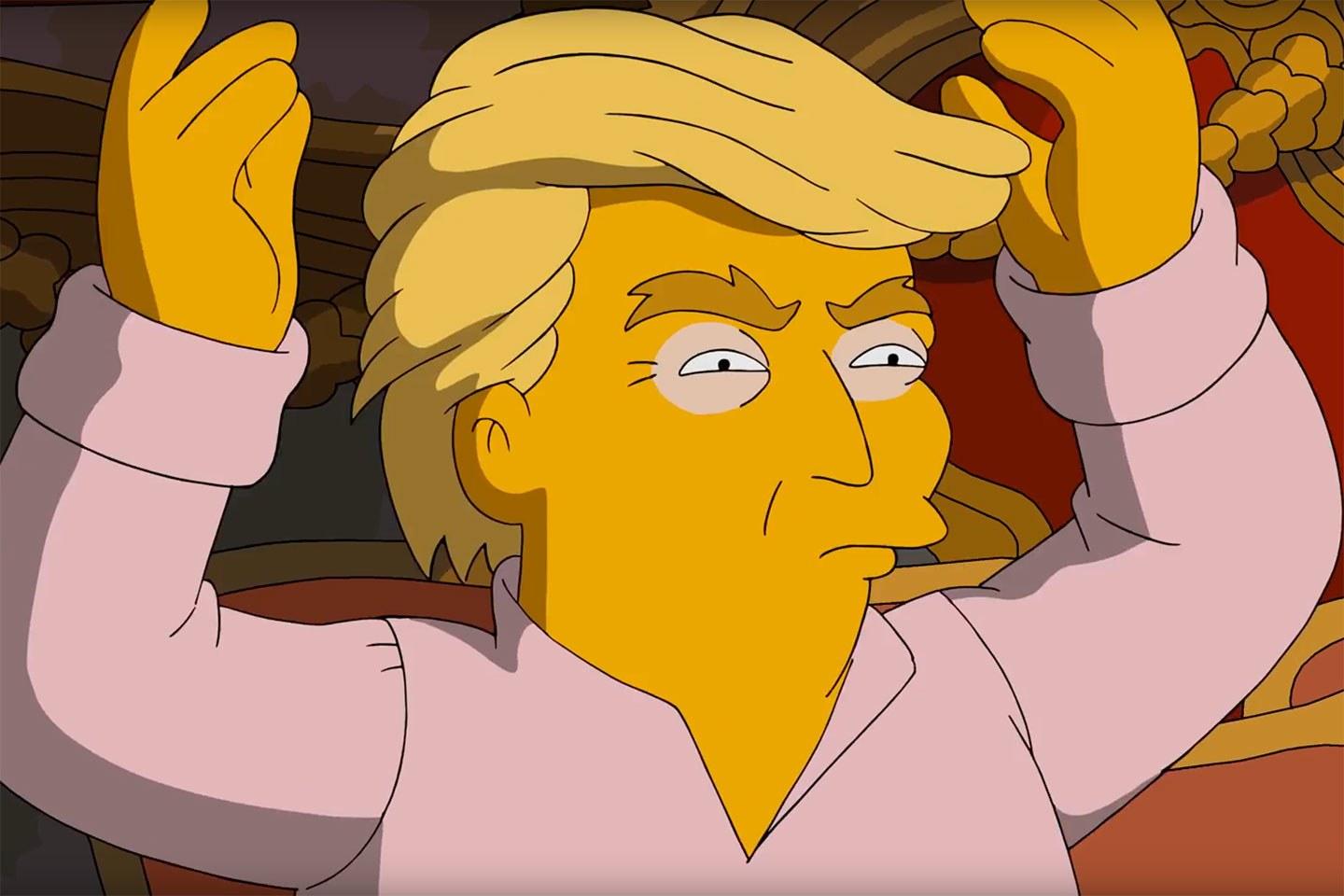 Donald Trump representado en un anuncio de 2016 de ‘Los Simpson’