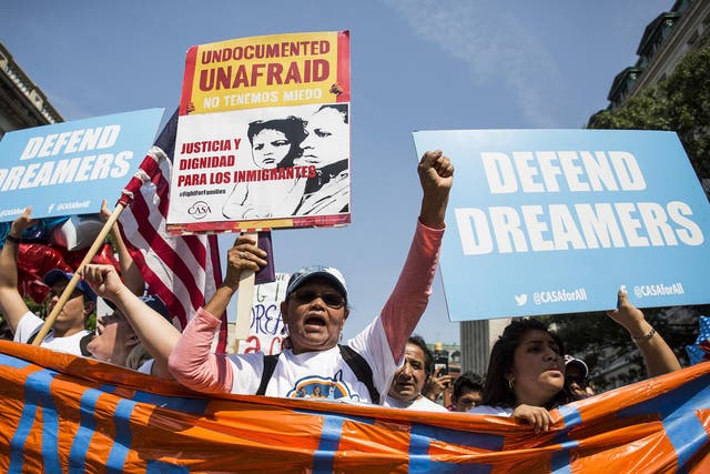 <p>The children of undocumented migrants, known as 'Dreamers', could be deported if Congress fail to secure their right to remain in the US</p>