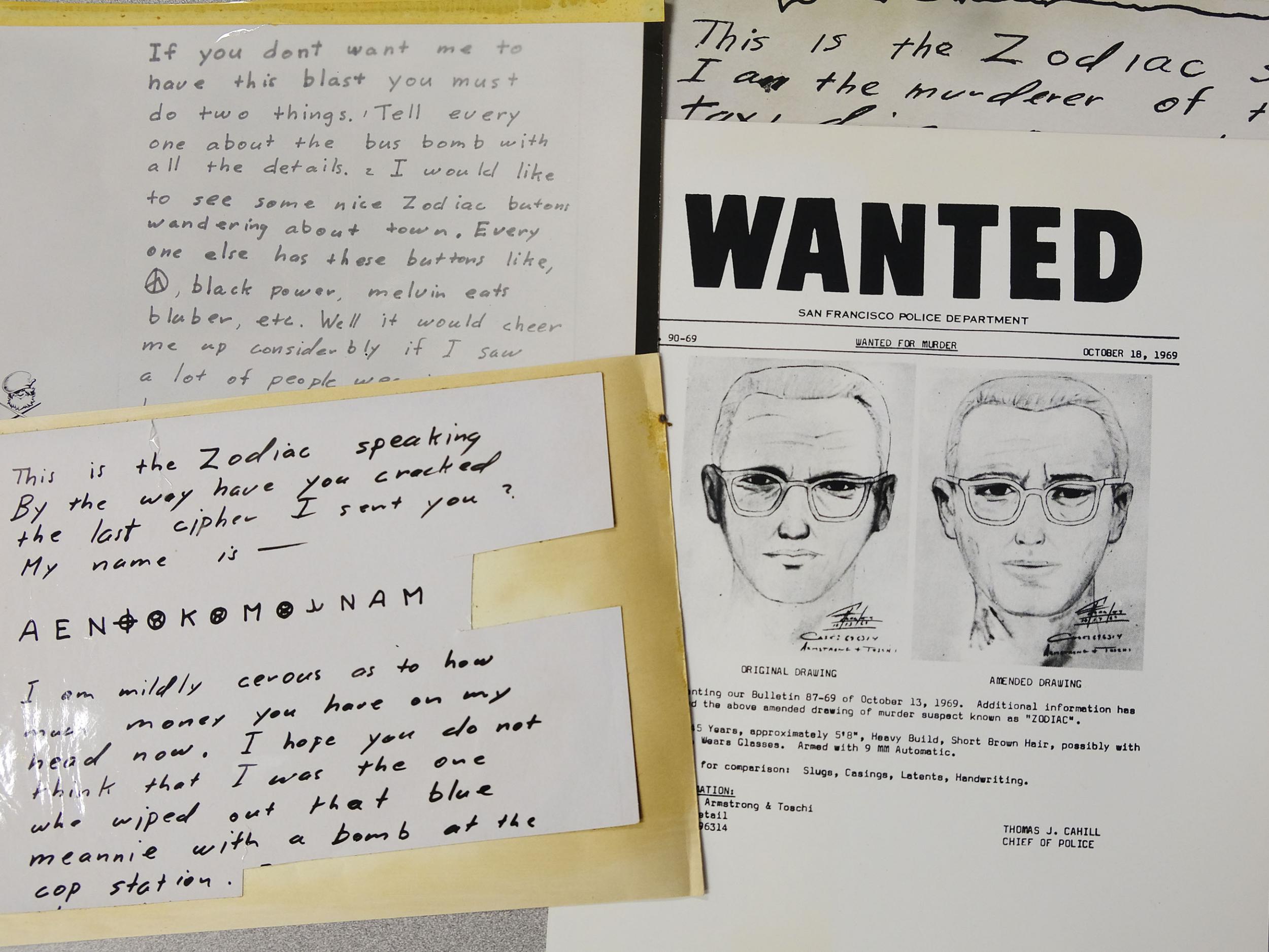 Las cartas enviadas por el Asesino del Zodíaco al San Francisco Chronicle