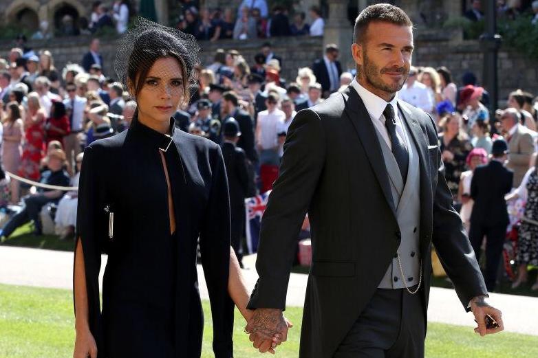 Los Beckham fueron solo dos de las celebridades que asistieron a la boda de Harry y Meghan en 2018