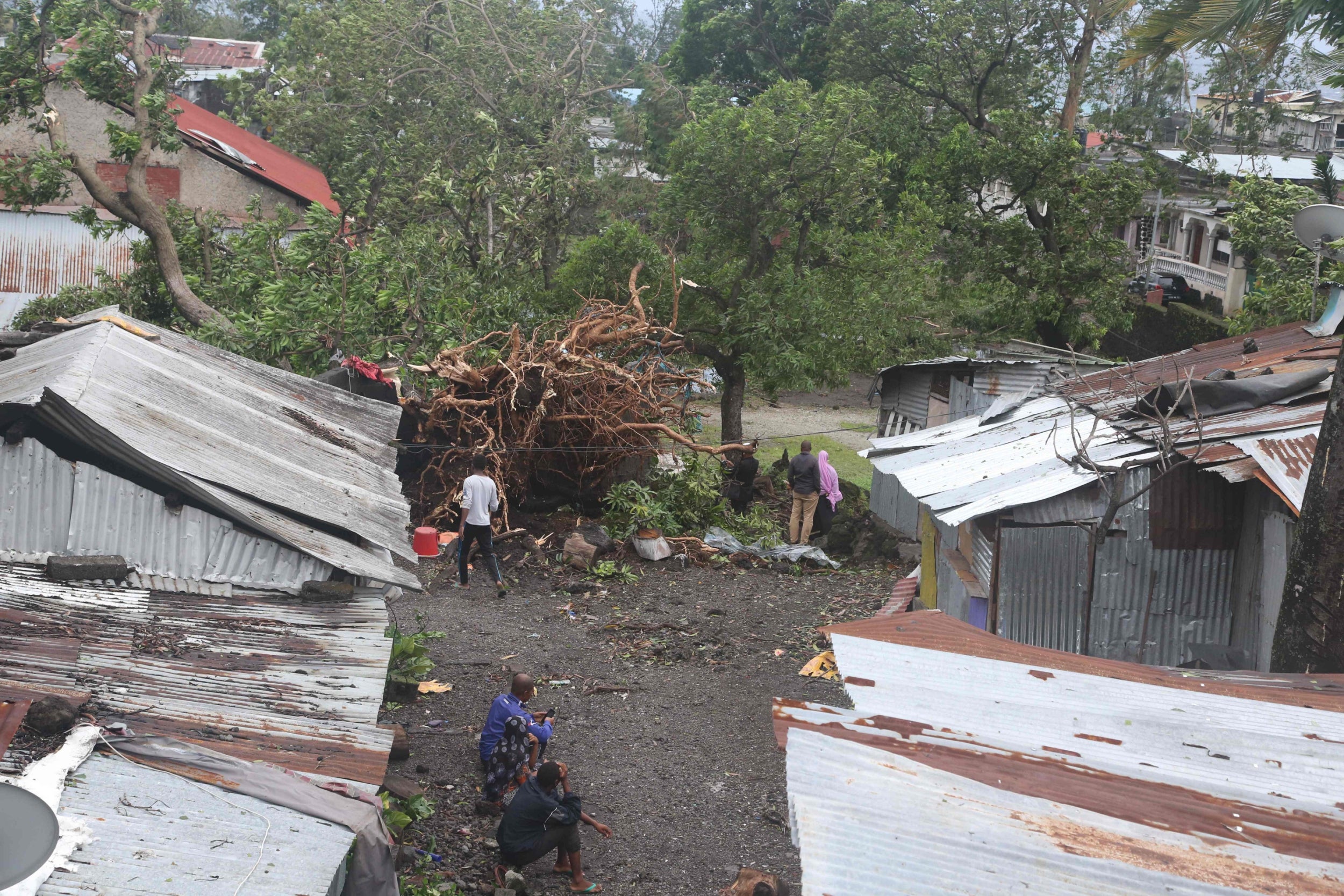 Los daños provocados por la tormenta tropical Kenneth en Comoras, el 25 de abril de 2019