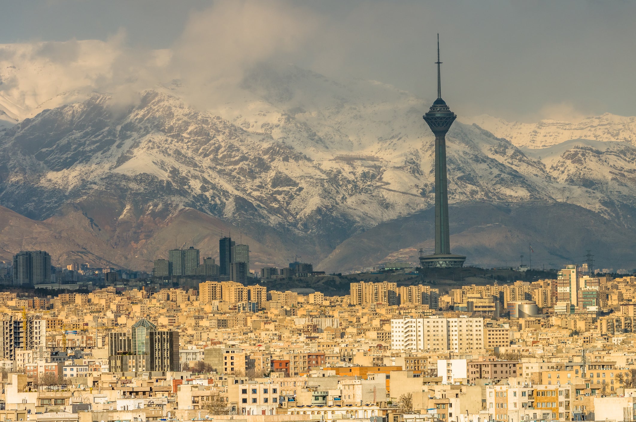 Vista de la ciudad de Teherán, Irán