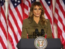 Melania Trump dice que el país merece ‘total honestidad’ del presidente en su discurso durante la Convención Nacional Republicana