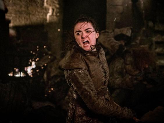Maisie Williams como Arya Stark en la última temporada de ‘Game of Thrones’ (HBO)