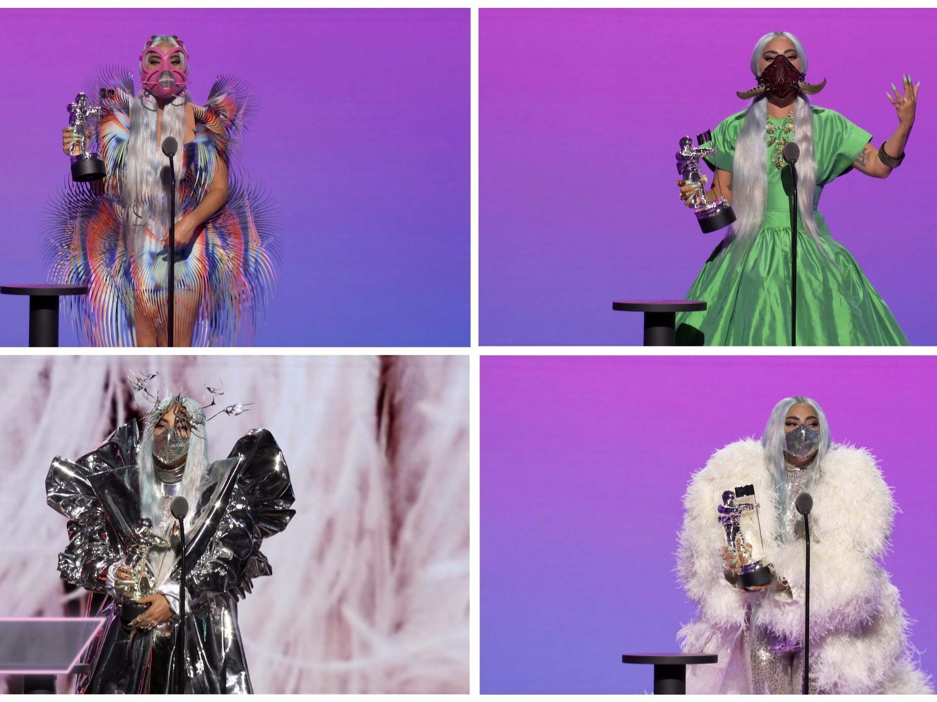 Lady Gaga brilla en los MTV VMAs con su presentación y múltiples galardones