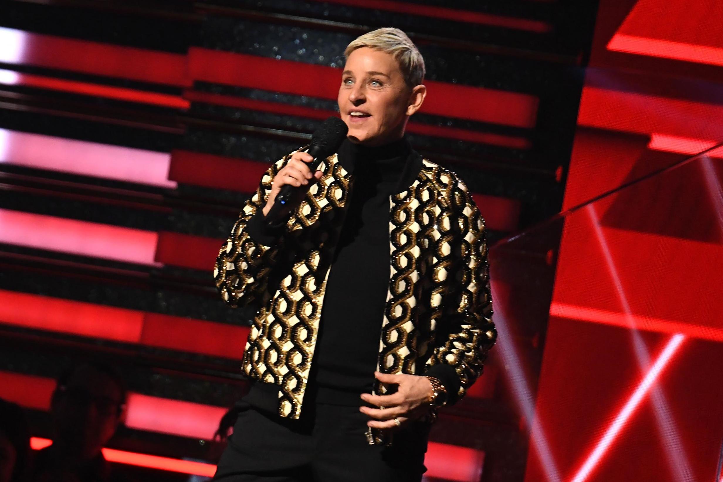 Ellen DeGeneres en la 62a entrega de los premios Grammy el 26 de enero de 2020, en Los Ángeles.
